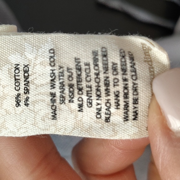 Soft Surroundings Cargo Size Medium pants Blue Gray Side Pockets Elastic Waist - Picture 11 of 11